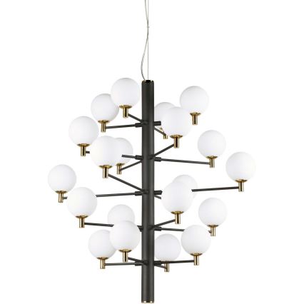 Ideal Lux - LED-Hängeleuchte COPERNICO 20xG9/3W/230V d 86 cm schwarz