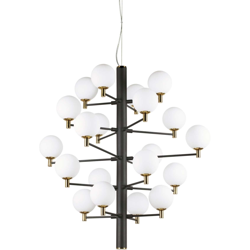 Ideal Lux - LED-Hängeleuchte COPERNICO 20xG9/3W/230V d 86 cm schwarz