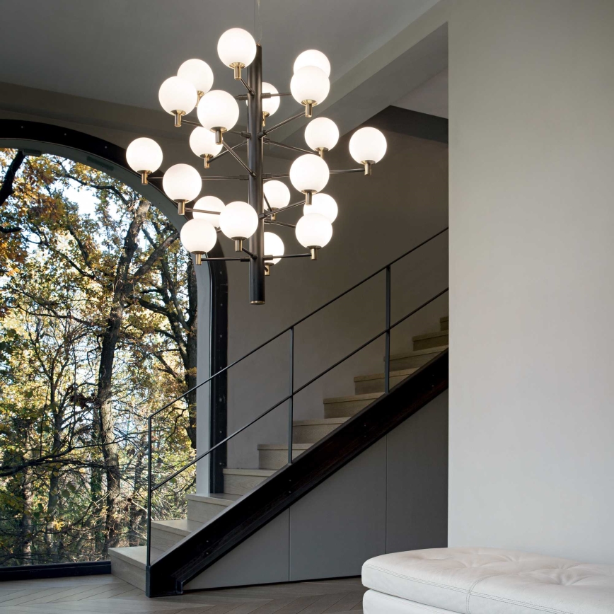 Ideal Lux - LED-Hängeleuchte COPERNICO 20xG9/3W/230V d 86 cm schwarz