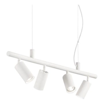 Ideal Lux - LED-Hängeleuchte DYNAMITE 4xGU10/7W/230V CRI 90 weiß