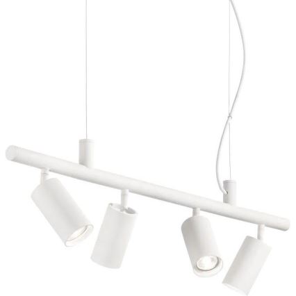 Ideal Lux - LED-Hängeleuchte DYNAMITE 4xGU10/7W/230V CRI 90 weiß