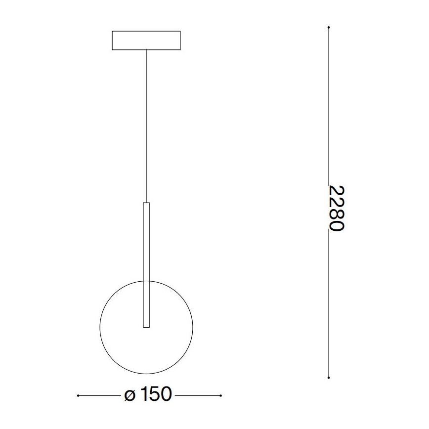 Ideal Lux - LED-Hängeleuchte EQUINOXE 1xG4/2W/230V d 15 cm Messing/klar
