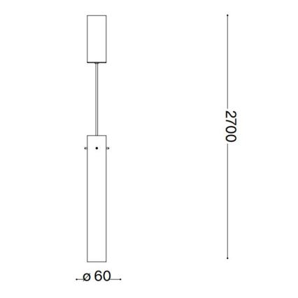 Ideal Lux - LED-Hängeleuchte FLAM LED/10W/230V d 6 cm CRI 90 klar