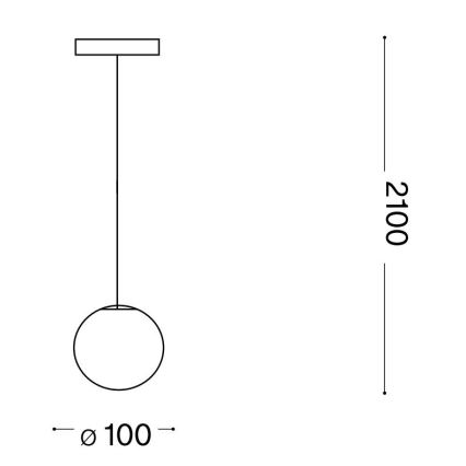 Ideal Lux - LED-Hängeleuchte MAPA 1xG9/3W/230V d 10 cm weiß