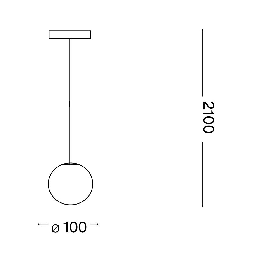 Ideal Lux - LED-Hängeleuchte MAPA 1xG9/3W/230V d 10 cm weiß