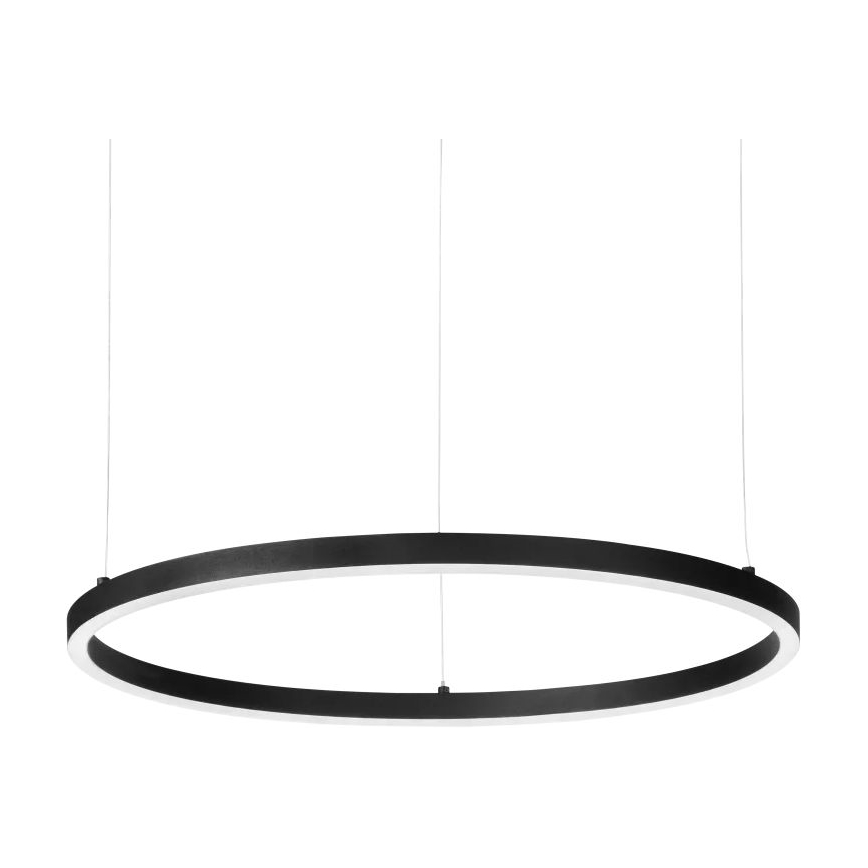 Ideal Lux - LED-Pendelleuchte mit Drahtseil ORACLE SLIM LED/53W/230V 2700K CRI 90 Ø 90 cm schwarz