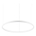 Ideal Lux - LED-Hängeleuchte ORACLE LED/55W/230V 3000K d 90 cm weiß