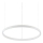 Ideal Lux - LED-Hängeleuchte ORACLE SLIM LED/29W/230V 2700K d 50 cm weiß