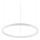 Ideal Lux - LED-Hängeleuchte ORACLE SLIM LED/32W/230V 3000K d 50 cm weiß