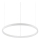 Ideal Lux - LED-Hängeleuchte ORACLE SLIM LED/32W/230V 4000K d 50 cm weiß
