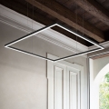 Ideal Lux - LED-Hängeleuchte ORACLE SLIM LED/41W/230V 3000K 70x70 cm schwarz