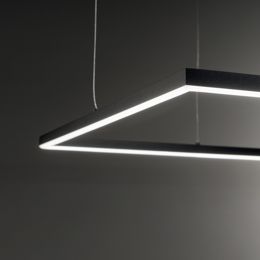 Ideal Lux - LED-Hängeleuchte ORACLE SLIM LED/41W/230V 3000K 70x70 cm schwarz