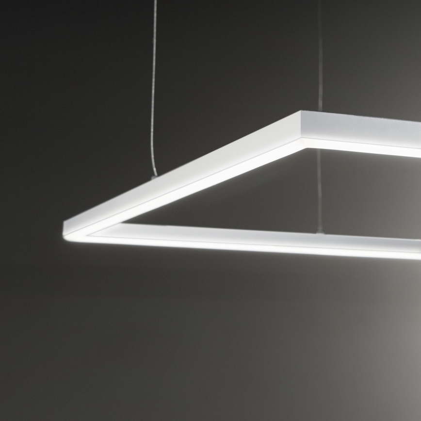 Ideal Lux - LED-Hängeleuchte ORACLE SLIM LED/41W/230V 3000K 70x70 cm weiß