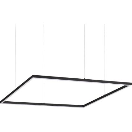 Ideal Lux - LED-Hängeleuchte ORACLE SLIM LED/53W/230V 3000K 90x90 cm schwarz