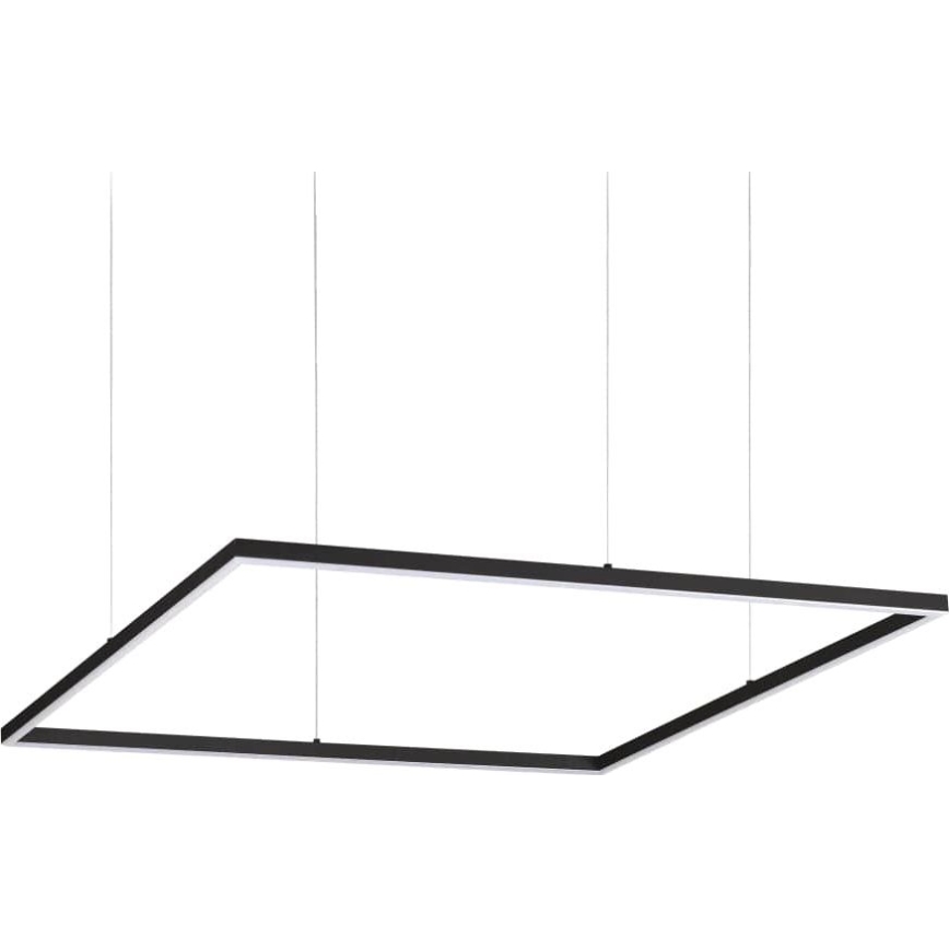 Ideal Lux - LED-Hängeleuchte ORACLE SLIM LED/53W/230V 3000K 90x90 cm schwarz