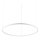 Ideal Lux - LED-Hängeleuchte ORACLE SLIM LED/55W/230V 4000K d 90 cm weiß