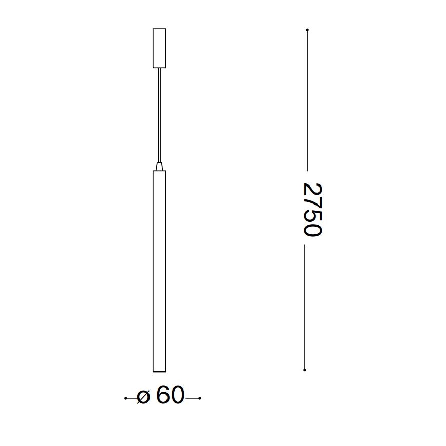 Ideal Lux - LED-Hängeleuchte ULTRATHIN LED/11,5W/230V CRI 90 Messing