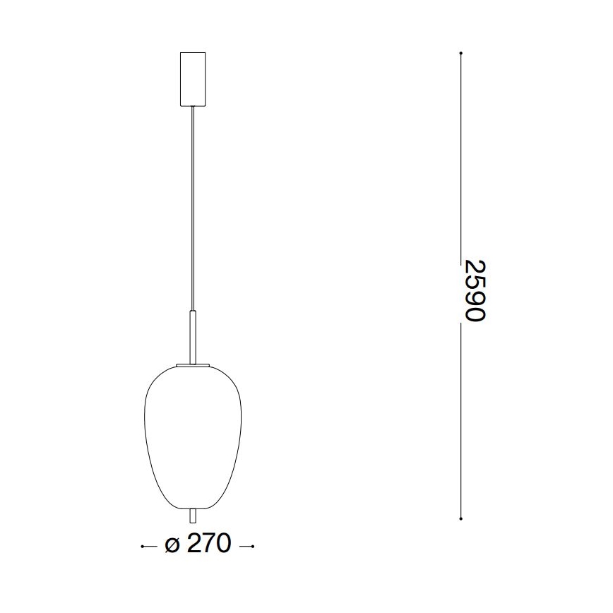 Ideal Lux - LED-Hängeleuchte UMILE LED/20W/230V d 27 cm CRI 90 Messing