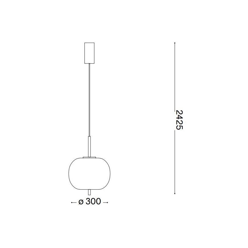 Ideal Lux - LED-Hängeleuchte UMILE LED/20W/230V d 30 cm CRI 90 Messing