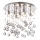 Ideal Lux - LED-Kristall-Deckenleuchte MOONLIGHT 8xG9/3W/230V d 40 cm glänzendes Chrom