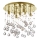 Ideal Lux - LED-Kristall-Deckenleuchte MOONLIGHT 8xG9/3W/230V d 40 cm golden