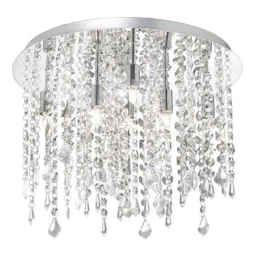 Ideal Lux - LED-Kristall-Deckenleuchte ROYAL 8xG9/3W/230V d 40 cm glänzendes Chrom