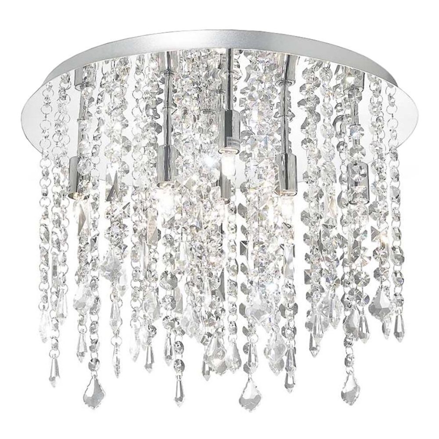 Ideal Lux - LED-Kristall-Deckenleuchte ROYAL 8xG9/3W/230V d 40 cm glänzendes Chrom