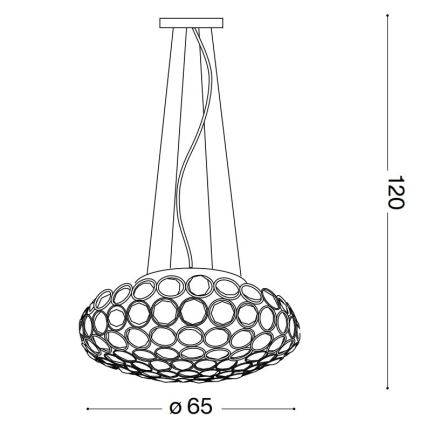 Ideal Lux - LED-Kristall-Kronleuchter an Aufhängung KING 12xG9/3W/230V d 65 cm glänzendes Chrom