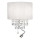 Ideal Lux - LED-Kristall-Wandleuchte OPERA 2xE14/40W/230V + LED/1W weiß