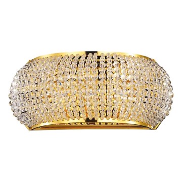 Ideal Lux - LED-Kristall-Wandleuchte PASHA 3xG9/3W/230V golden