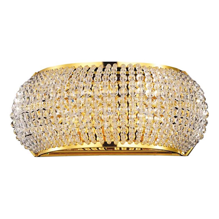 Ideal Lux - LED-Kristall-Wandleuchte PASHA 3xG9/3W/230V golden