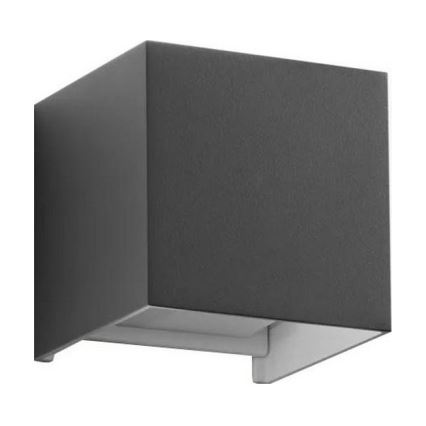 Ideal Lux - LED-Outdoor-Wandleuchte ATOM LED/12W/230V CRI 90 IP54 anthrazit