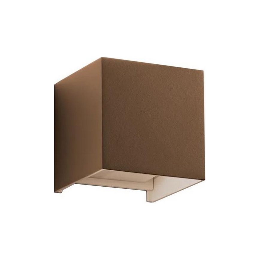 Ideal Lux - LED-Outdoor-Wandleuchte ATOM LED/12W/230V CRI 90 IP54 braun