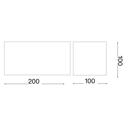 Ideal Lux - LED-Outdoor-Wandleuchte ATOM LED/25W/230V CRI 90 IP54 weiß