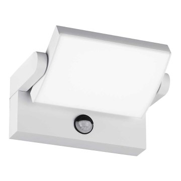 Ideal Lux - LED-Outdoor-Wandleuchte mit Sensor SWIPE LED/21W/230V CRI 90 IP54 weiß