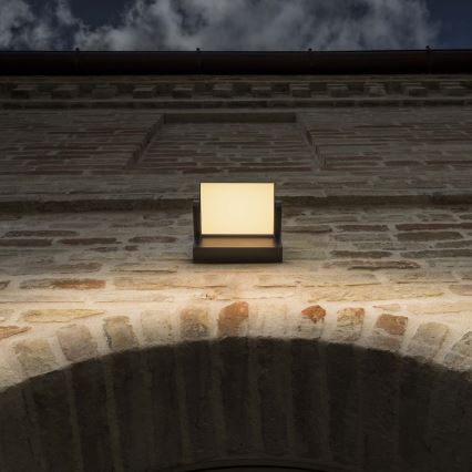 Ideal Lux - LED-Outdoor-Wandleuchte SWIPE LED/21W/230V CRI 90 IP54 braun