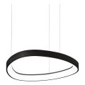 Ideal Lux - LED-Pendelleuchte an Kabel GEMINI, LED 36 W, 230 V, 2700 K, Ø 42,5 cm, CRI 90, Schwarz