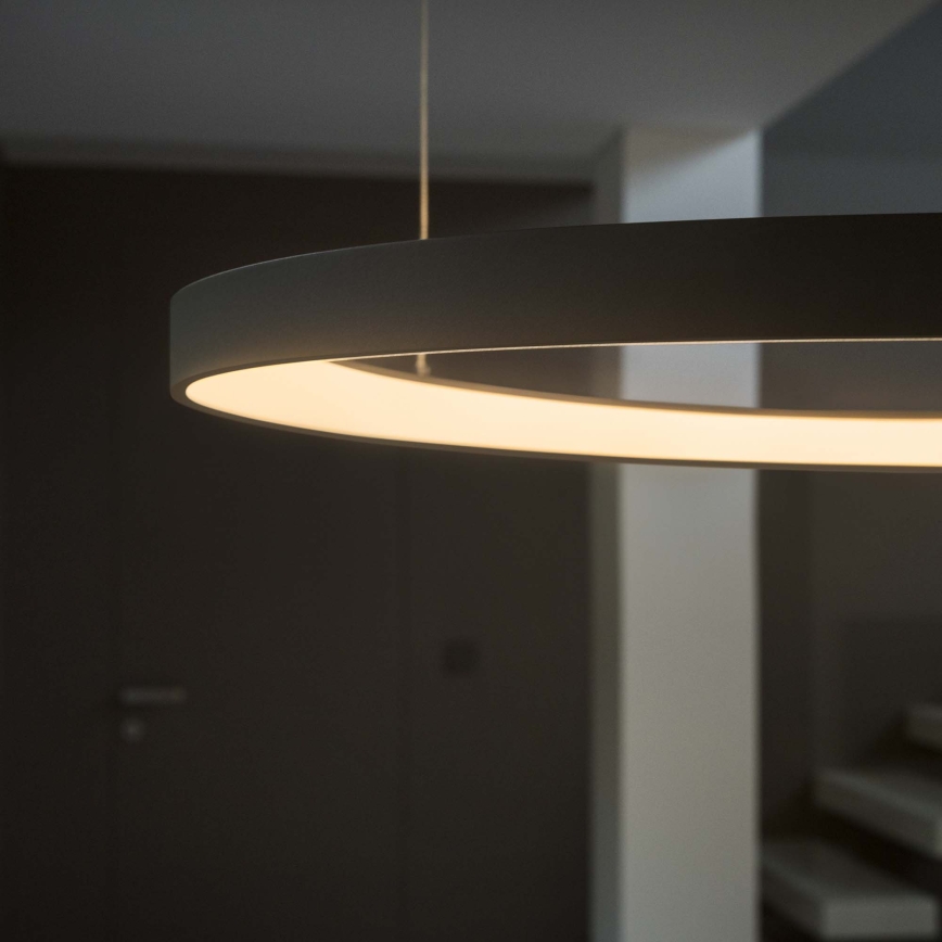 Ideal Lux - LED-Pendelleuchte mit Kabelaufhängung GEMINI LED/36W/230V 4000K Ø 42,5 cm CRI 90 schwarz