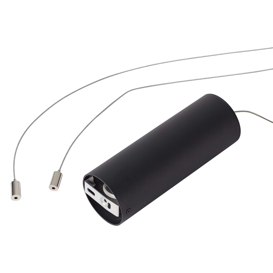 Ideal Lux - LED-Pendelleuchte mit Kabelaufhängung GEMINI LED/36W/230V 4000K Ø 42,5 cm CRI 90 schwarz