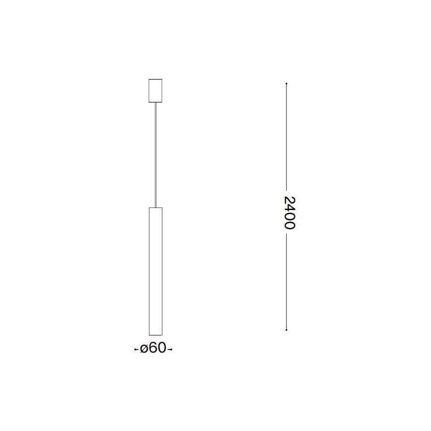 Ideal Lux - LED-Pendelleuchte an Kabel LOOK 1xGU10/7W/230V CRI 90 Ø 6 cm kupferfarben