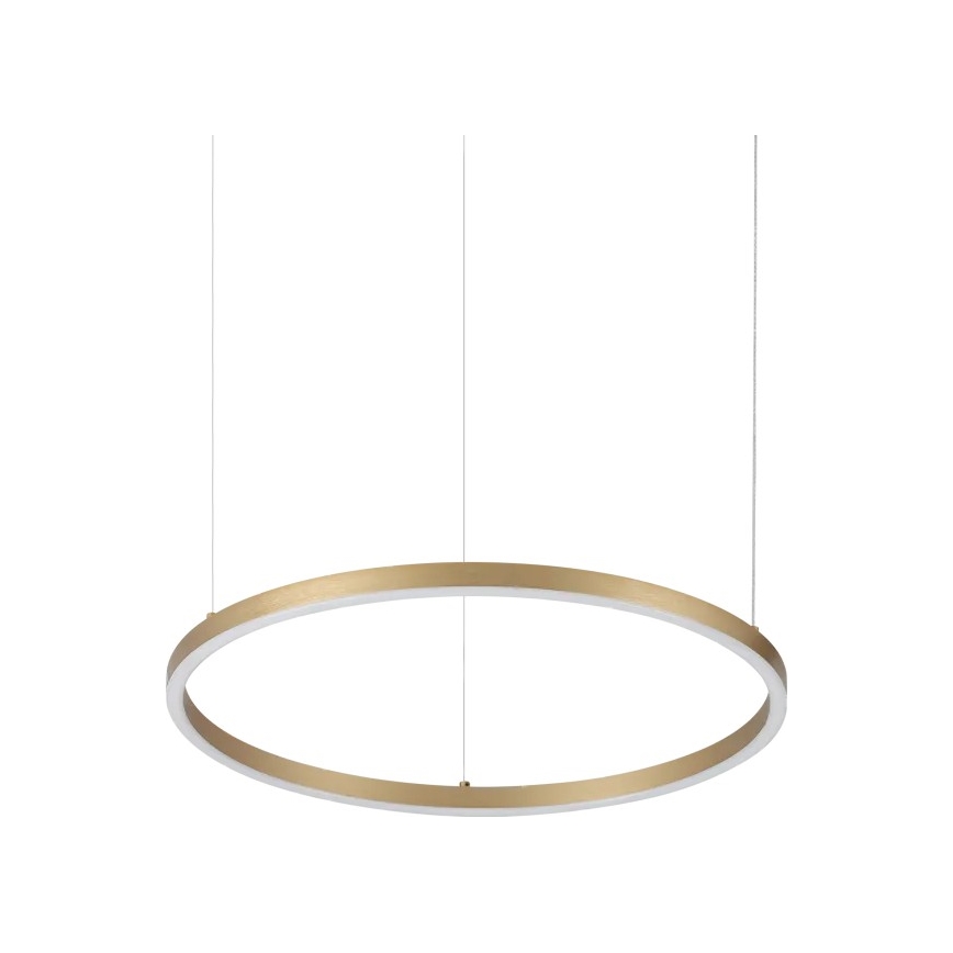 Ideal Lux - LED-Pendelleuchte an Kabel ORACLE SLIM LED/29W/230V 3000K CRI 90, Ø 50 cm, goldfarben