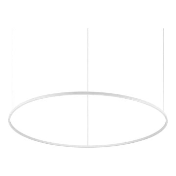 Ideal Lux - LED-Pendelleuchte an Kabel ORACLE SLIM LED/83W/230V 3000K CRI 90 Ø 150 cm weiß
