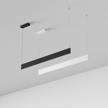 Ideal Lux - LED-Pendelleuchte an Kabel STEEL LED/24W/230V 3000K CRI 90 120 cm schwarz