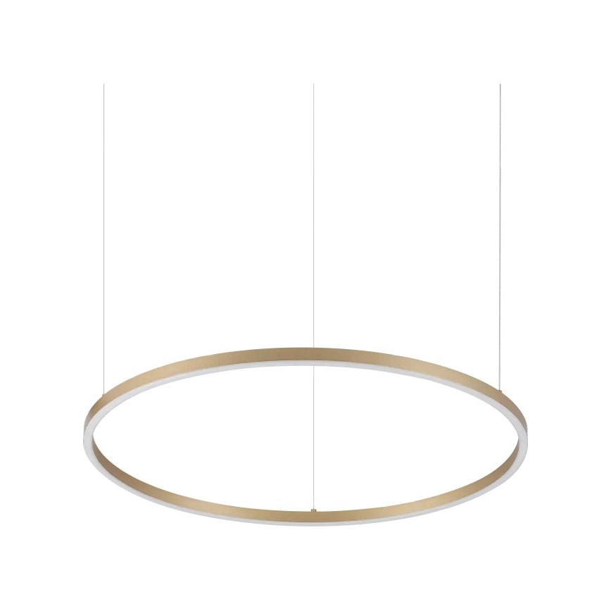 Ideal Lux - LED-Hängeleuchte an Seil ORACLE SLIM LED/37W/230V 3000K CRI 90 Ø 70 cm, goldfarben