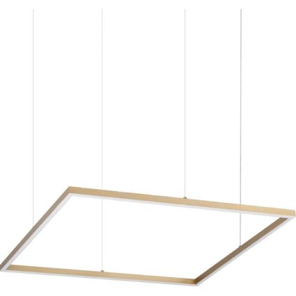 Ideal Lux - LED-Pendelleuchte an Seil ORACLE SLIM LED/44W/230V 3000K CRI 90 70x70 cm goldfarben