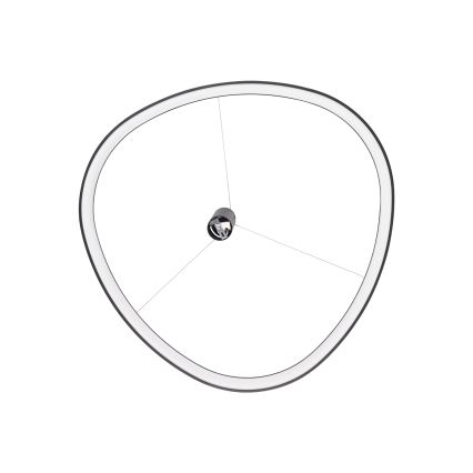 Ideal Lux - LED-Pendelleuchte an Stahlseil GEMINI LED/47W/230V 2700K Ø 61 cm CRI 90 schwarz