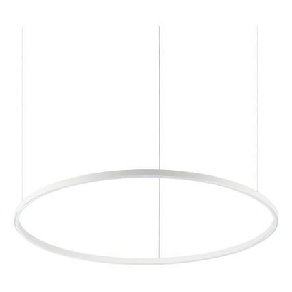Ideal Lux - LED-Pendelleuchte an Stahlseil ORACLE SLIM LED/53W/230V 4000K CRI 90 Ø 90 cm weiß