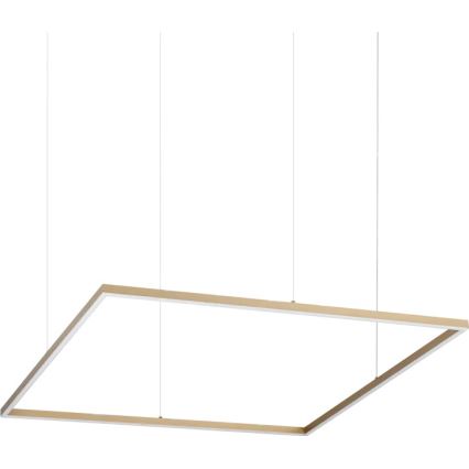 Ideal Lux - LED-Hängeleuchte an Kabel ORACLE SLIM LED/53W/230V 3000K CRI 90 90x90 cm goldfarben