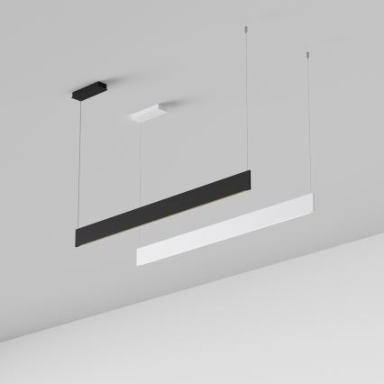 Ideal Lux - LED-Pendelleuchte an Stahlseil STEEL LED/24W/230V 3000K CRI 90 120 cm weiß