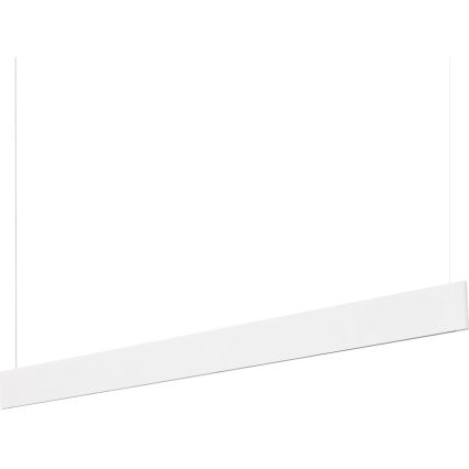 Ideal Lux - LED-Pendelleuchte an Stahlseil STEEL LED/24W/230V 3000K CRI 90 120 cm weiß
